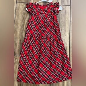 Vineyard Vines Tartan Plaid Cap sleeve‎ ruffled Dress NWT size 0. MSRP $168